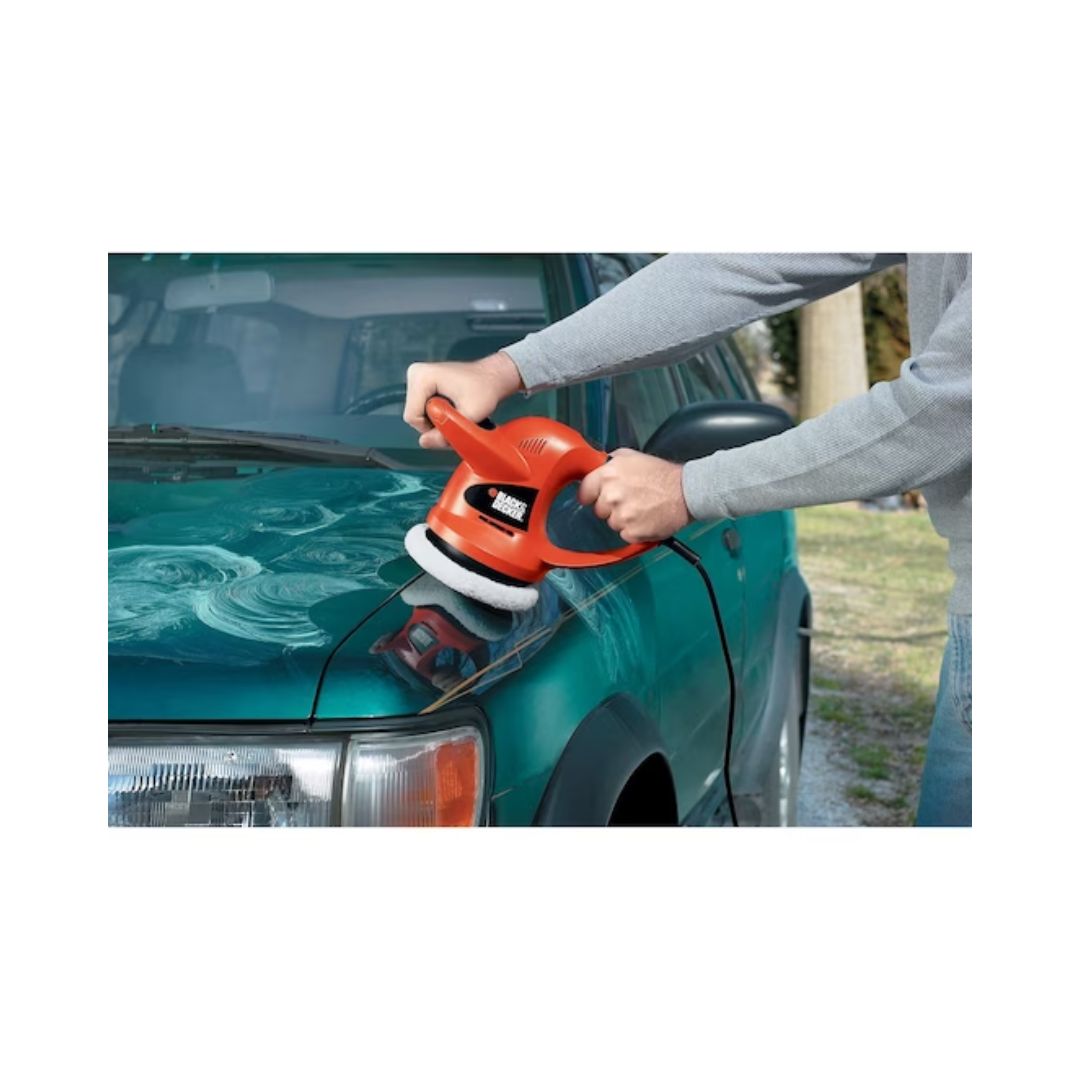 PULIDORA ORBITAL BLACK AND DECKER WP900 DE 6” Y 600W CON 4,400OPM INCLUYE ACCESORIOS