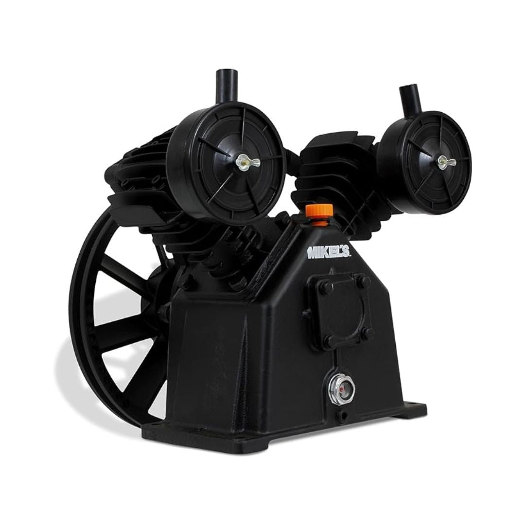 CABEZA PARA COMPRESOR DE AIRE MIKEL'S CPC-2 DE 2HP Y 8.2CFM HECHO DE HIERRO FUNDIDO CON 2 CILINDROS DE 51MM