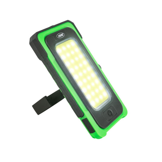 FARO DE TRABAJO JBM 54379 CON IMANES Y LUZ LED DE 3W RECARGABLE CON ENERGÍA SOLAR Y USB