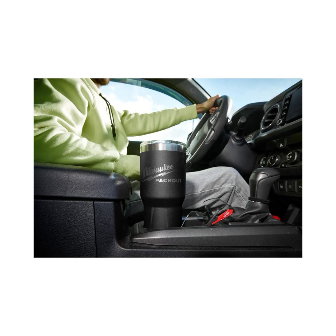 VASO PACKOUT MILWAUKEE 48-22-8393B DE 30 OZ TUMBLER - NEGRO