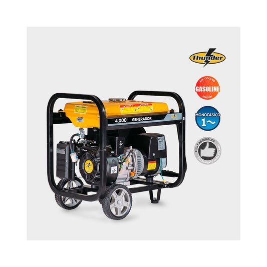 GENERADOR MONOFASICO EVANS G40MG0750TH 4000W Y DE 7.5 HP, MOTOR THUNDER