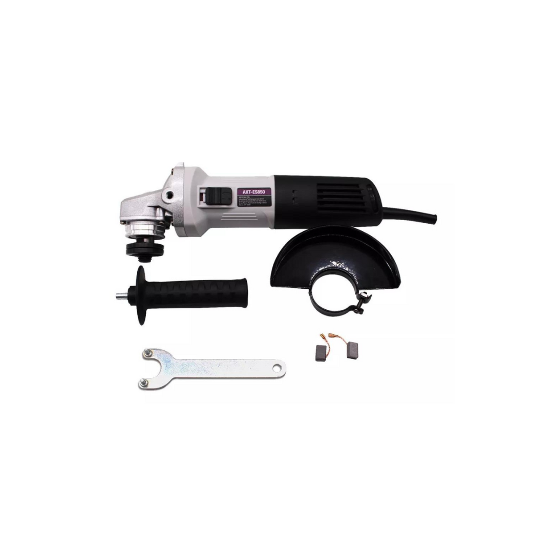 ESMERILADORA ANGULAR AX TECH ES850 DE 850W Y 4.5” CON 110V + DISCOS DE CORTE