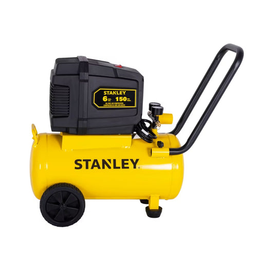 Compresor Aire Stanley 2HP 6 Galones 150 PSI | Libre Aceite Horizontal