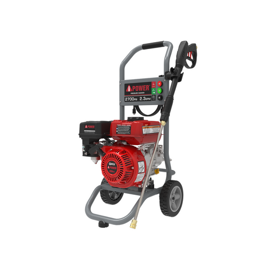 HIDROLAVADORA A GASOLINA AIPOWER APW2700, 2700PSI MOTOR 196 CC BOMBA AXIAL DE 3 PISTONES