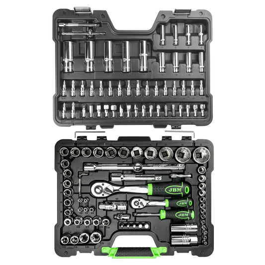 KIT DE HERRAMIENTAS DE 113 PIEZAS JBM54047 DADOS DE 12 CARAS