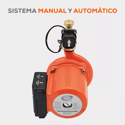 BOMBA PRESURIZADORA EVANS BP300W15-120 DE 240W AUTOMATICA/MANUAL PARA TRES SERVICIOS SIMULTANEOS