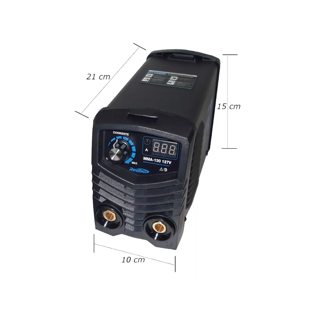 SOLDADORA REDBO MMA-130 DE 110V CON FRECUENCIA DE 60 HZ
