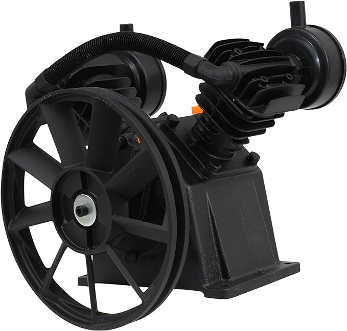 CABEZA PARA COMPRESOR DE AIRE MIKEL'S CPC-2 DE 2HP Y 8.2CFM HECHO DE HIERRO FUNDIDO CON 2 CILINDROS DE 51MM
