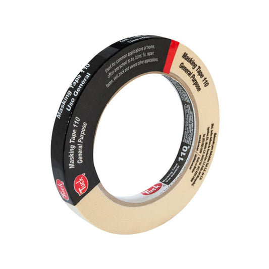 CINTA MASKING TAPE 110 TUK 110-1/2X50 PARA USO GENERAL DE 1/2" X 50M