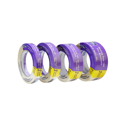 CINTA MASKING TAPE PREMIUM 126 TUK 102601 PARA USO AUTOMOTRIZ DE 1" X 50 M