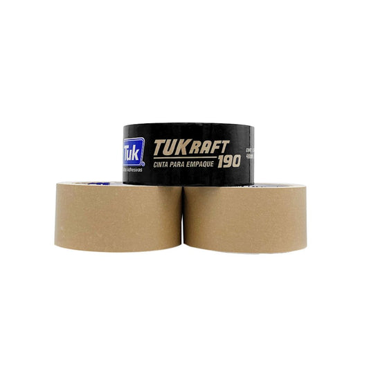 CINTA KRAFT 190 TUK 239001 PARA EMPAQUE DE 2" X 50 M