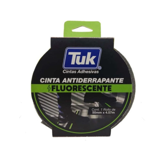 CINTA 774 ANTIDERRAPANTE TUK 457400  FLUORESCENTE DE 2" x 4.57 M