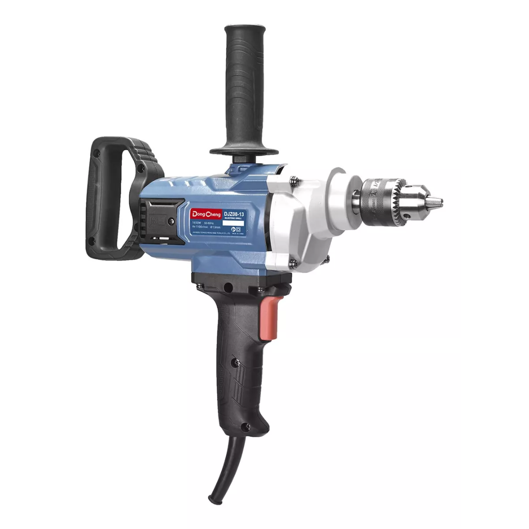 TALADRO TIPO ESPADA DONGCHENG DJZ08-13 DE 1/2" 1650W DE BAJAS REVOLUCIONES Y ALTO TORQUE