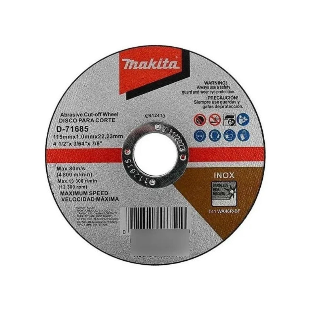 Combo Lijadora Orbital Makita 1/4" 200W + Estuche + 5 Discos de 7" + Brocas Multiuso + 3 Discos de 4-1/2"