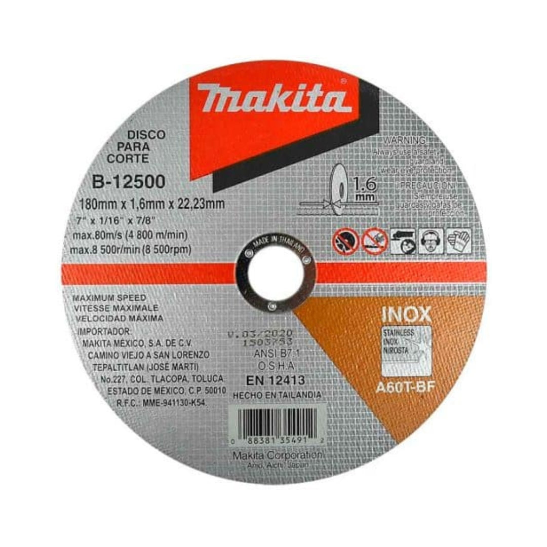 Combo Lijadora Orbital Makita 1/4" 200W + Estuche + 5 Discos de 7" + Brocas Multiuso + 3 Discos de 4-1/2"