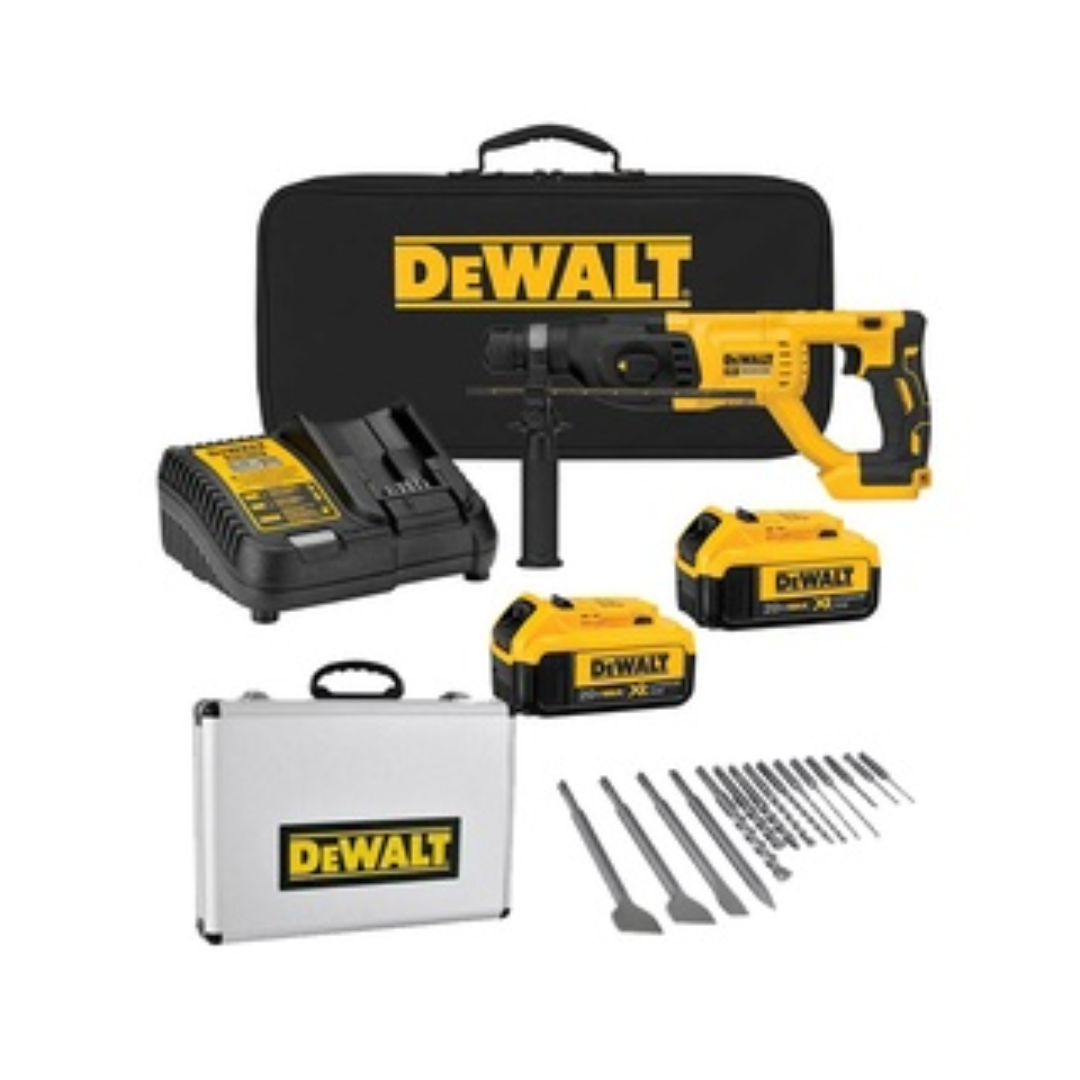 COMBO ROTOMARTILLO SDS PLUS DEWALT DCH133M2 B3 20V SIN CARBONES CON 2 Eferre