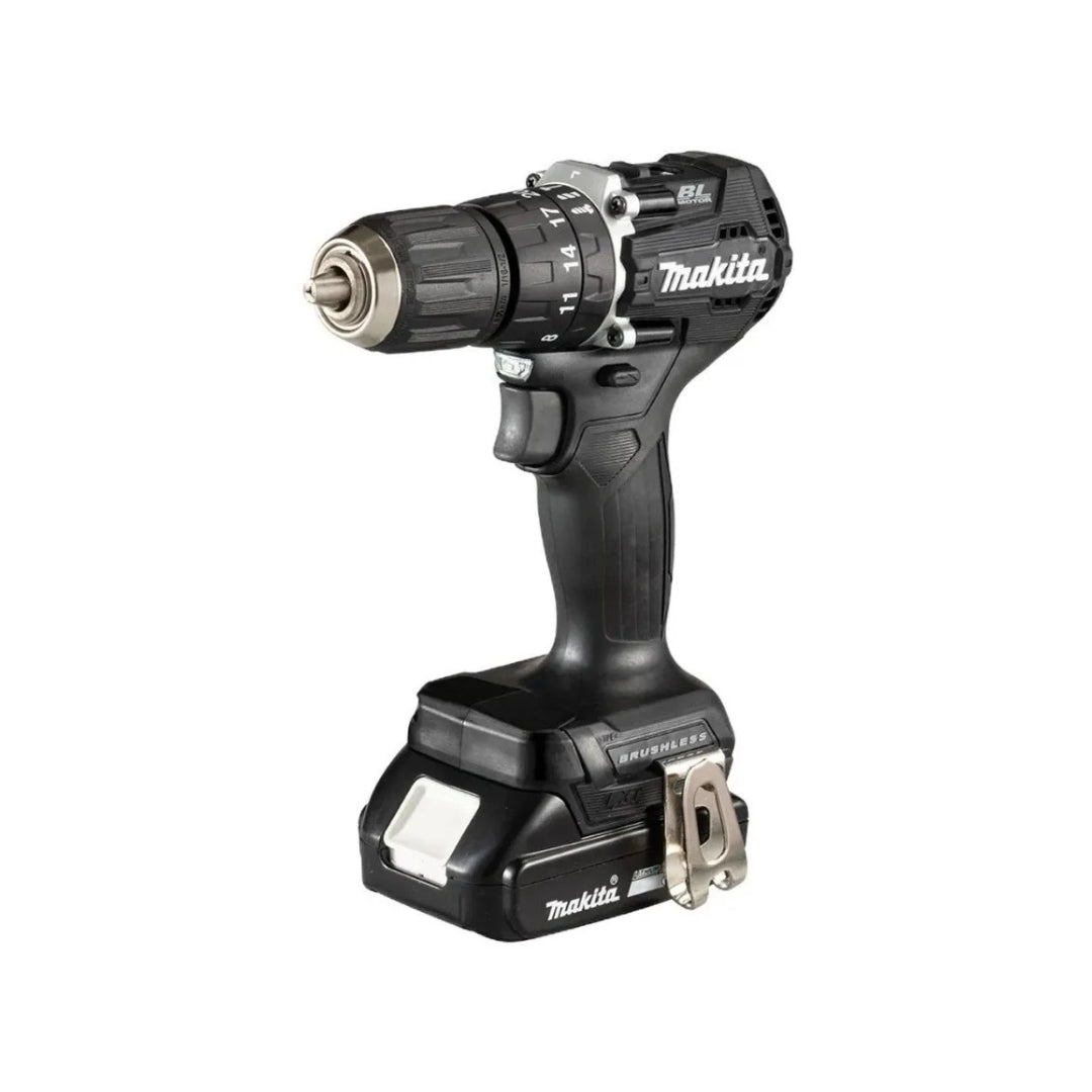 Combo Makita 18V Sin Carbones: Rotomartillo/Atornillador + 2 Baterías + Lámpara + Brocas y Discos
