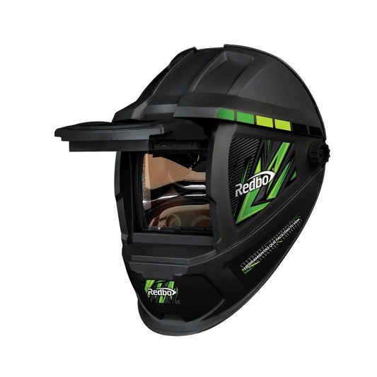 Careta Electrónica para Soldar Redbo RB-4000TC-2 | Sombra Variable DIN 9-13 | Visión 92.5x42.5mm