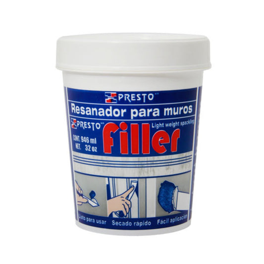 Resanador de Muros Presto Filler 946ml | Masilla para Paredes