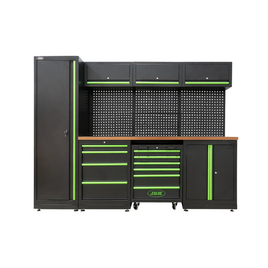 CONJUNTO DE MUEBLES MODULARES 18 PIEZAS + SET DE 4 MÓDULOS EVA CARBONO JBM SERIE446