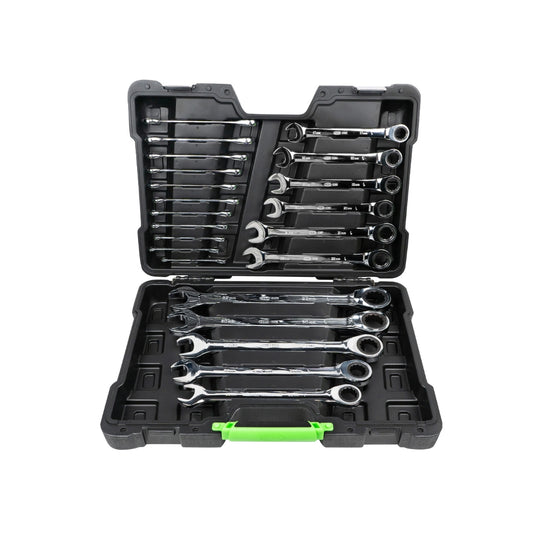 LLAVES COMBINADAS CON TRINQUETE EN MALETÍN JBM 54041 SET DE 22 PIEZAS