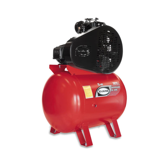 Compresor de Aire EVANS E230ME0500-300 – 5 HP, 300 Litros, 2 Etapas, 175 PSI