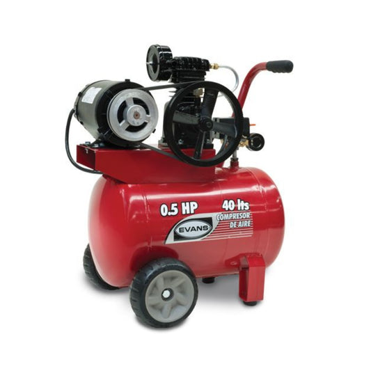 Compresor de Aire Portátil EVANS E040ME050-040 – 1/2 HP, 40 L, 1 Etapa, 125 PSI