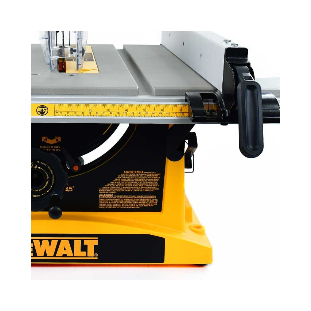 Sierra de Mesa Dewalt 10 PULG DWE7470‑B3 - Guía de corte con ajuste rápido