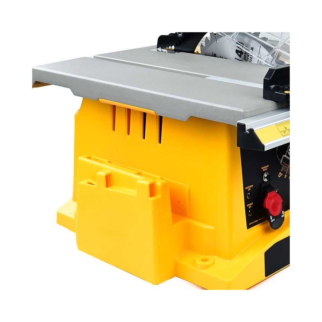 Sierra de Mesa Dewalt 10 PULG DWE7470‑B3 - Guía de corte con ajuste rápido