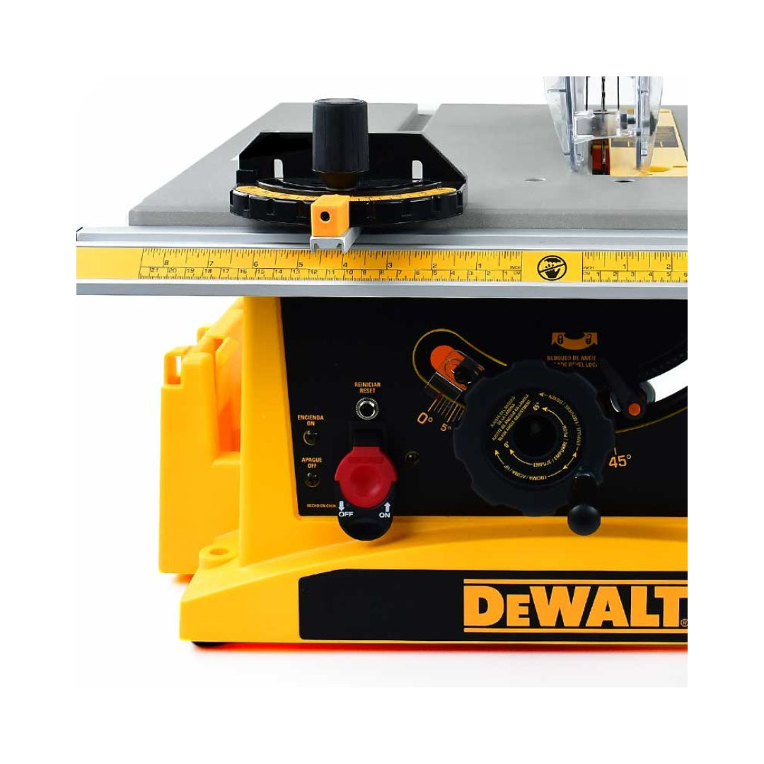 Sierra de Mesa Dewalt 10 PULG DWE7470‑B3 - Guía de corte con ajuste rápido