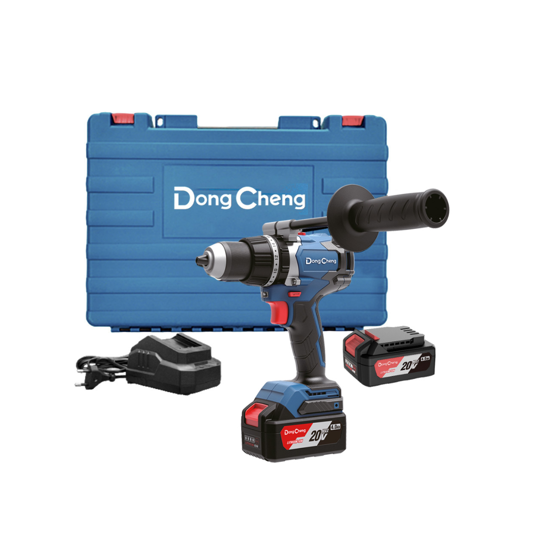 ROTOMARTILLO DE 1/2" DONG CHENG DCJZ03-13EM 20V DE USO PESADO C/2 BAT. DE 4AMPS, CARGADOR Y ESTUCHE