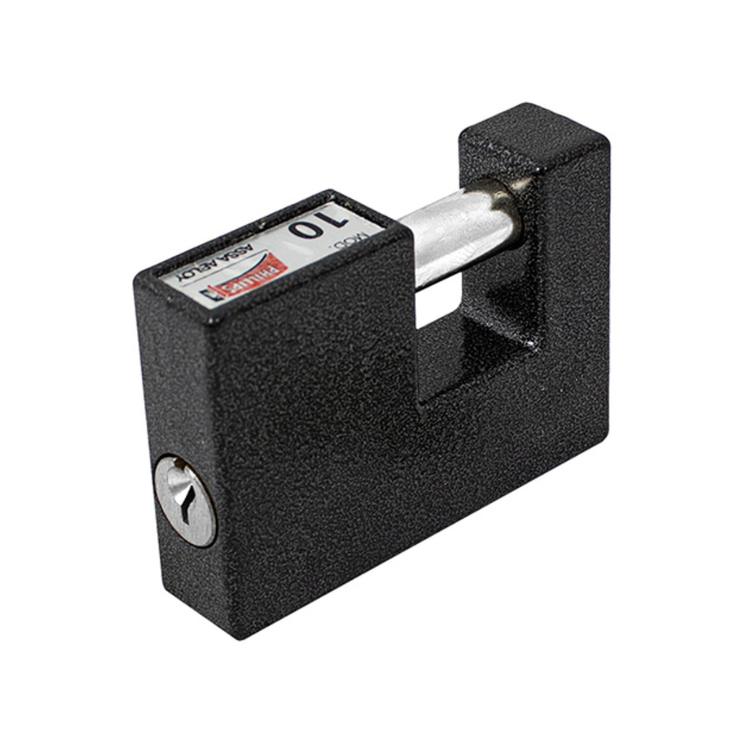CANDADO PARA CORTINA PHILLIPS TX-10 AMP ASSA-ABLOY LLAVE TETRA