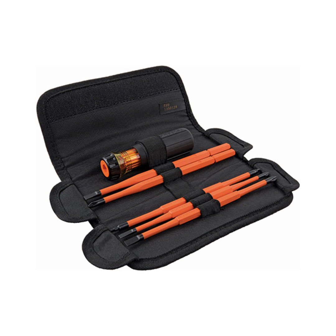 KIT DE DESARMADORES AISLADOS KLEIN 32288 8 EN 1 CON ESTUCHE