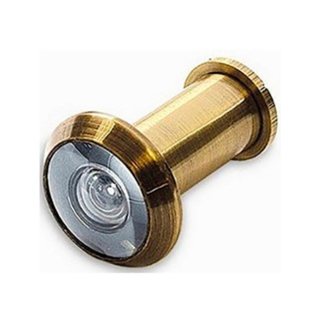 Mirilla Phillips Assa Abloy MX3026 180° Latón Brillante | Seguridad y diseño para puertas de 35 a 45 mm de espesor