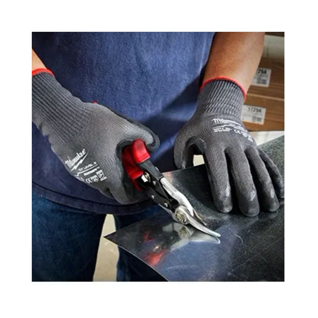GUANTES ANTICORTE NIVEL 5 BAÑADOS EN NITRILO MILWAUKEE 48-73-8651 TALLA M