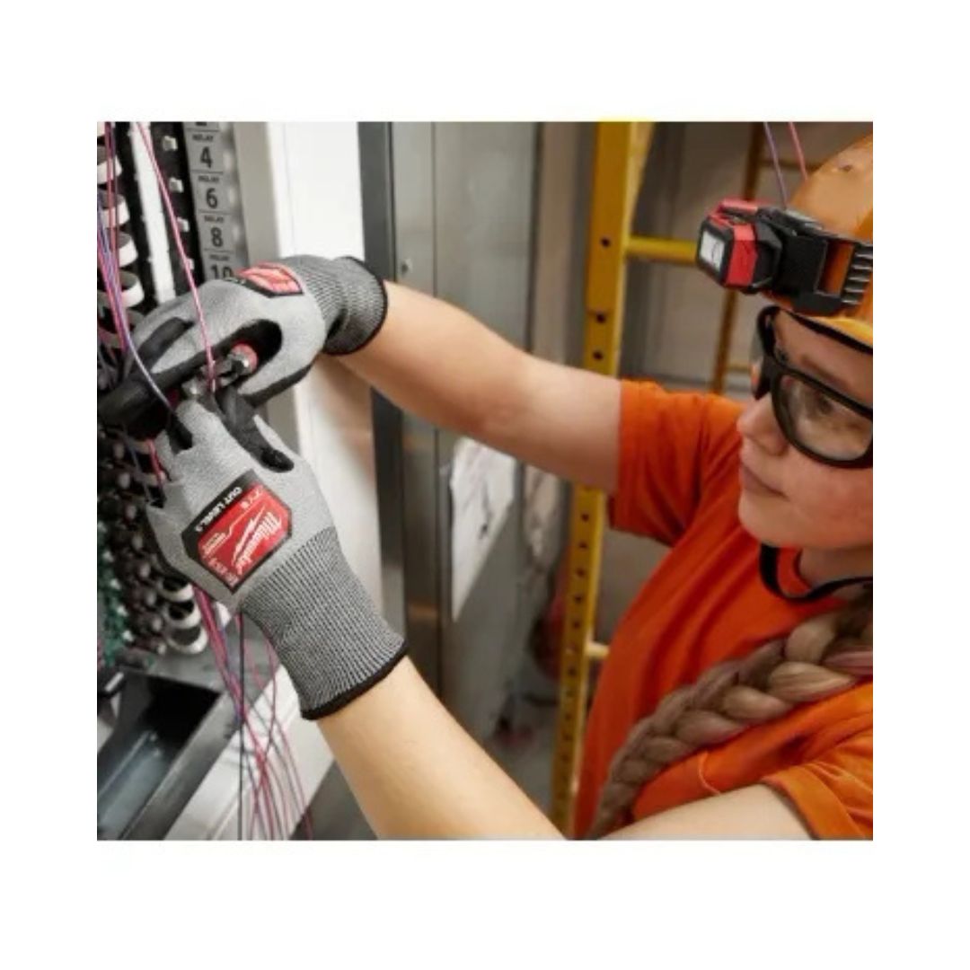 GUANTES ANTICORTE NIVEL 3 MILWAUKEE 48-73-8631 BAÑADOS EN POLIURETANO TALLA M
