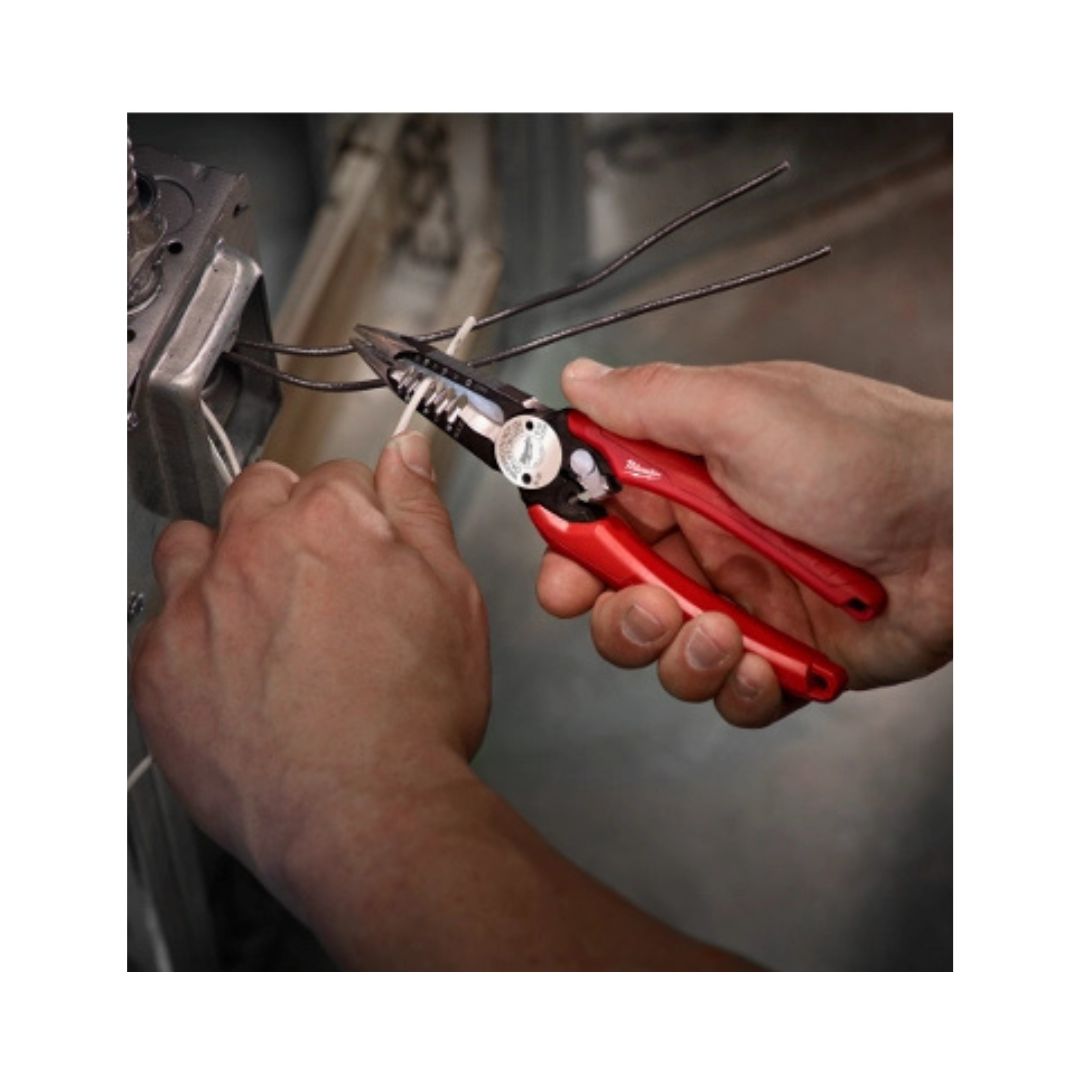 PINZAS PELACABLE MILWAUKEE 48-22-3079 6 EN 1 PARA ELECTRICISTA