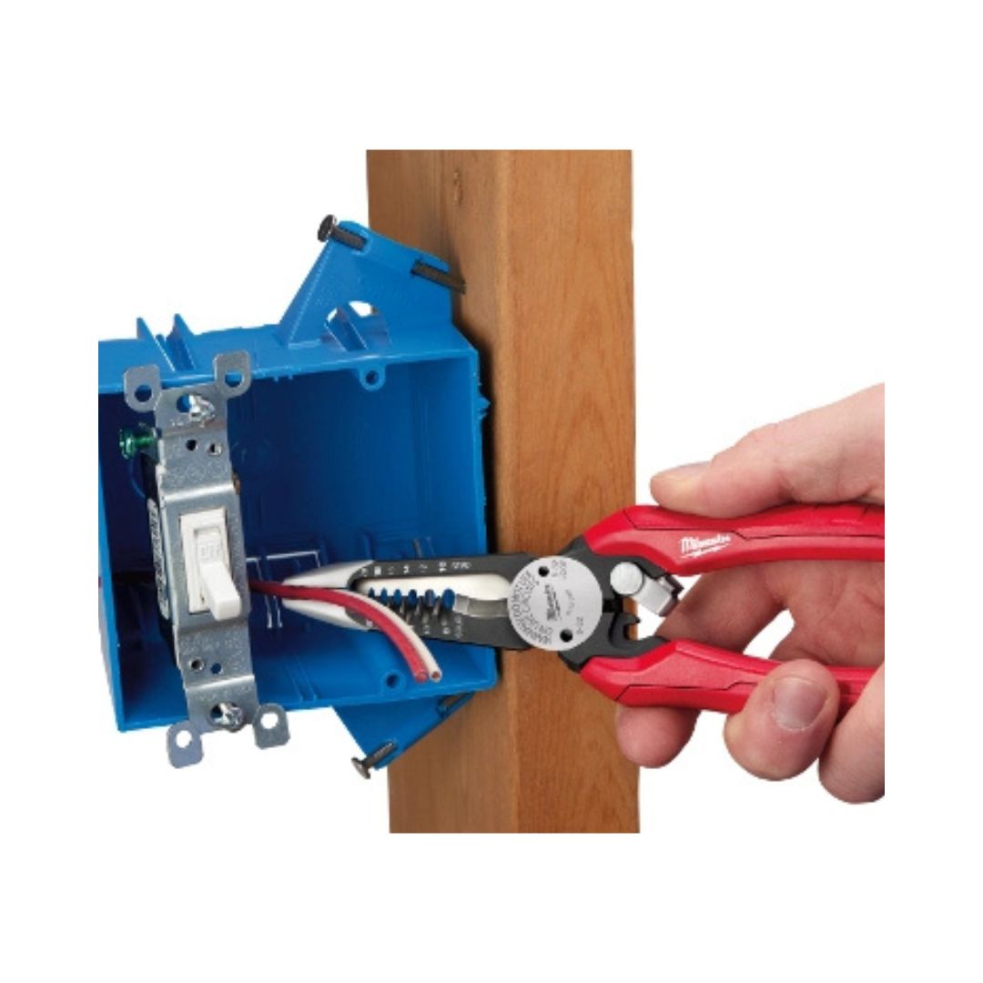 PINZAS PELACABLE MILWAUKEE 48-22-3079 6 EN 1 PARA ELECTRICISTA