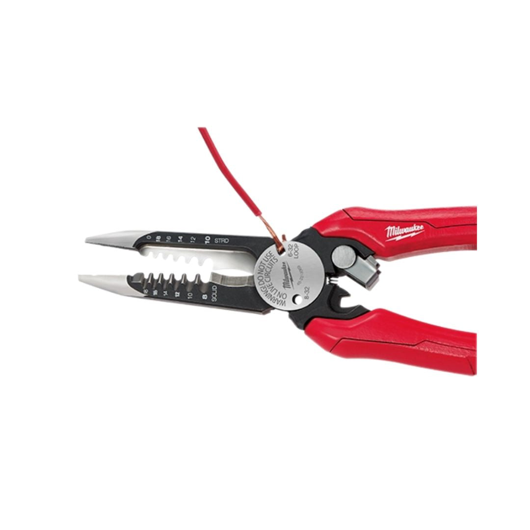 PINZAS PELACABLE MILWAUKEE 48-22-3079 6 EN 1 PARA ELECTRICISTA