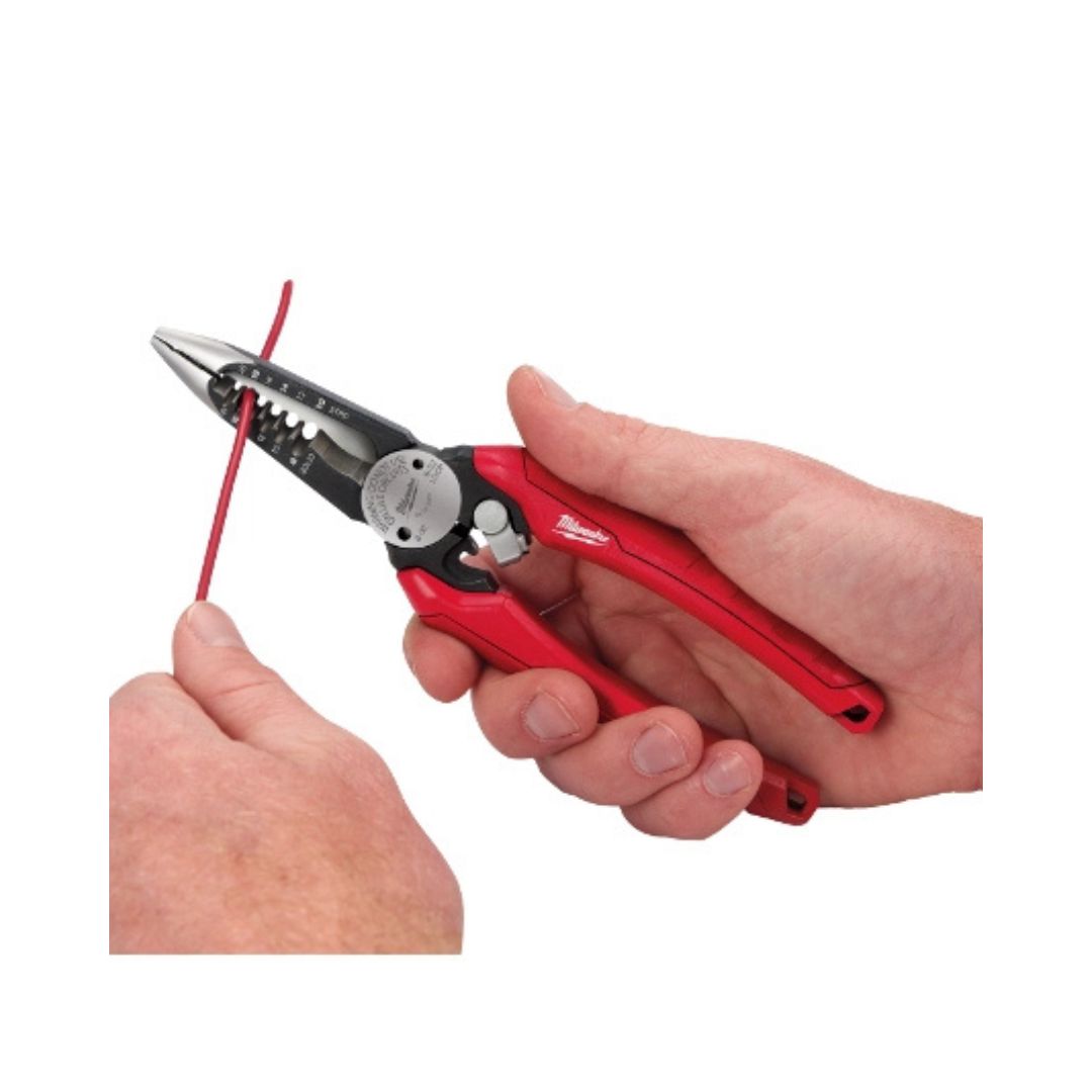 PINZAS PELACABLE MILWAUKEE 48-22-3079 6 EN 1 PARA ELECTRICISTA