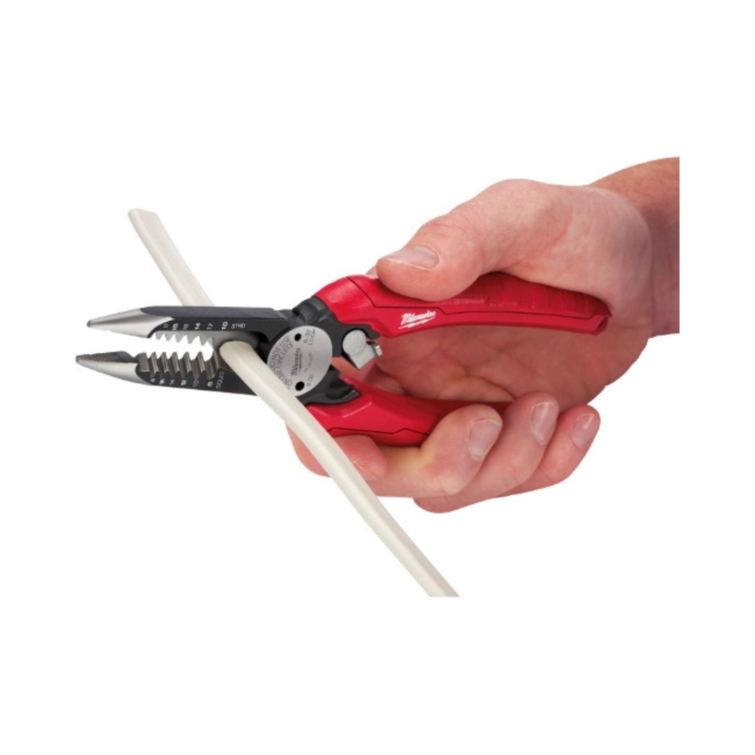 PINZAS PELACABLE MILWAUKEE 48-22-3079 6 EN 1 PARA ELECTRICISTA