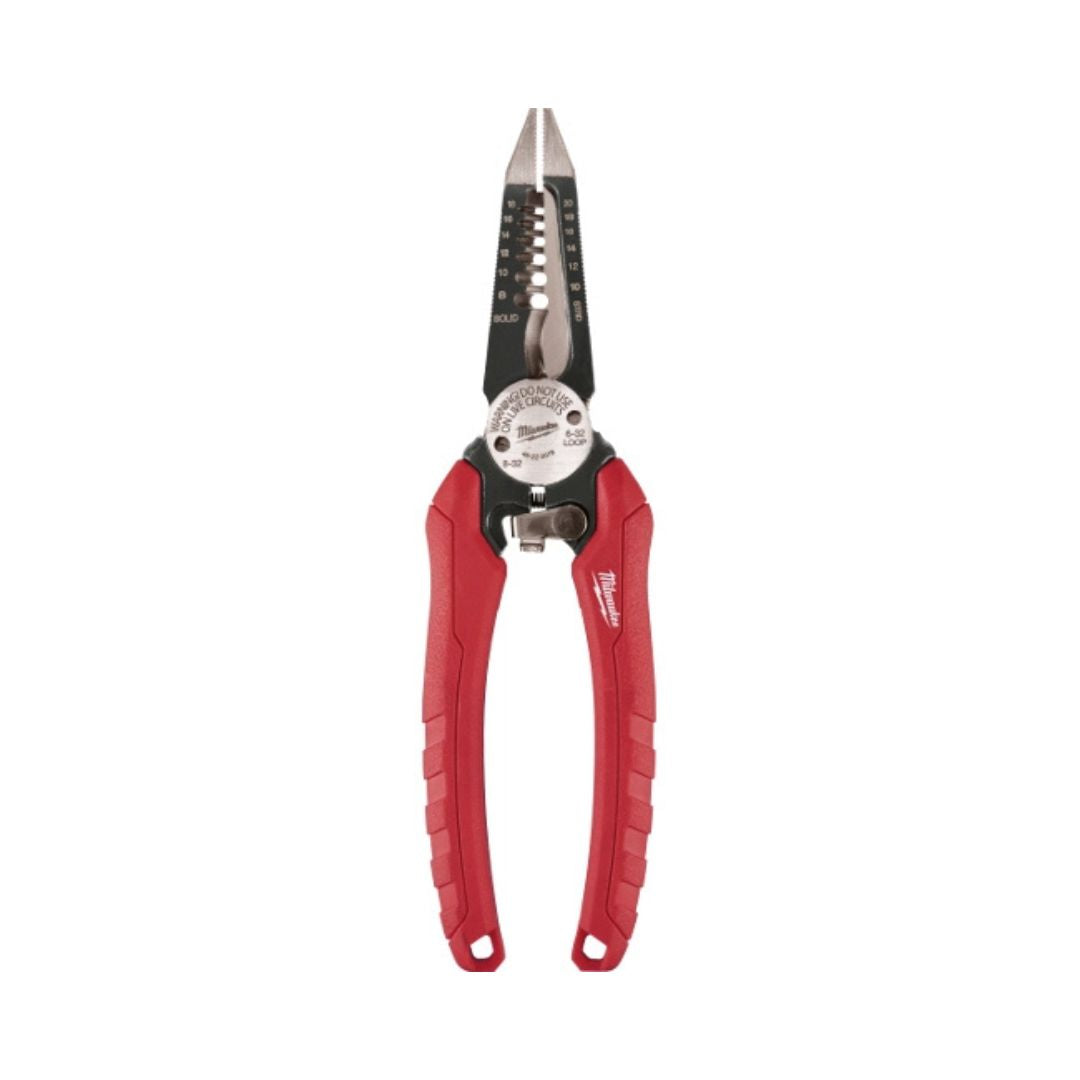 PINZAS PELACABLE MILWAUKEE 48-22-3079 6 EN 1 PARA ELECTRICISTA