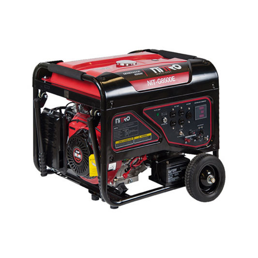 GENERADOR A GASOLINA NITRO G8500E DE 7,500W, 16HP, DE 4 TIEMPOS Y ENCENDIDO MANUAL