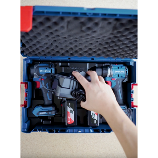 COMBO ROTOMARTILLO + PISTOLA DE IMPACTO 20V BRUSHLESS DONG CHENG DCKIT26EK