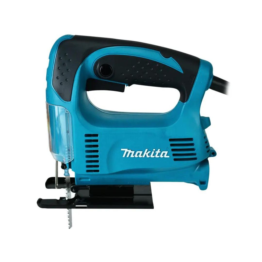 COMBO SIERRA DE INGLETE COMPUESTA MAKITA LS1040F+C01 DE 10” Y 1650W CON FOCO, INCLUYE SIERRA CALADORA MAKITA 4326 MÁS LENTES MAKITA