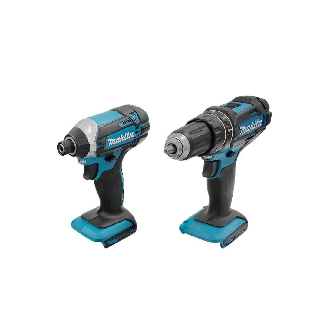 COMBO TALADRO ROTOMARTILLO DESTORNILLADOR DE IMPACTO MAKITA DLX2131SY DE 18V CON 2 BATERIAS DE 1.5AMP MAS ESTUCHE DE 75 ACCESORIOS