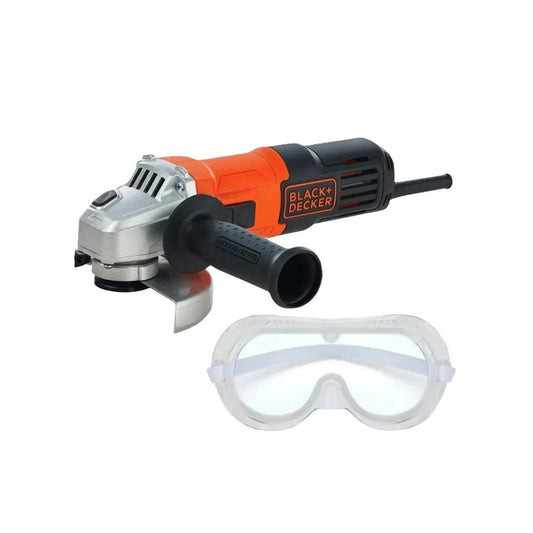 COMBO MINIESMERILADORA 4 1/2 BLACK & DECKER 650W 10,000RPM INCLUYE LENTES DE SEGURIDAD