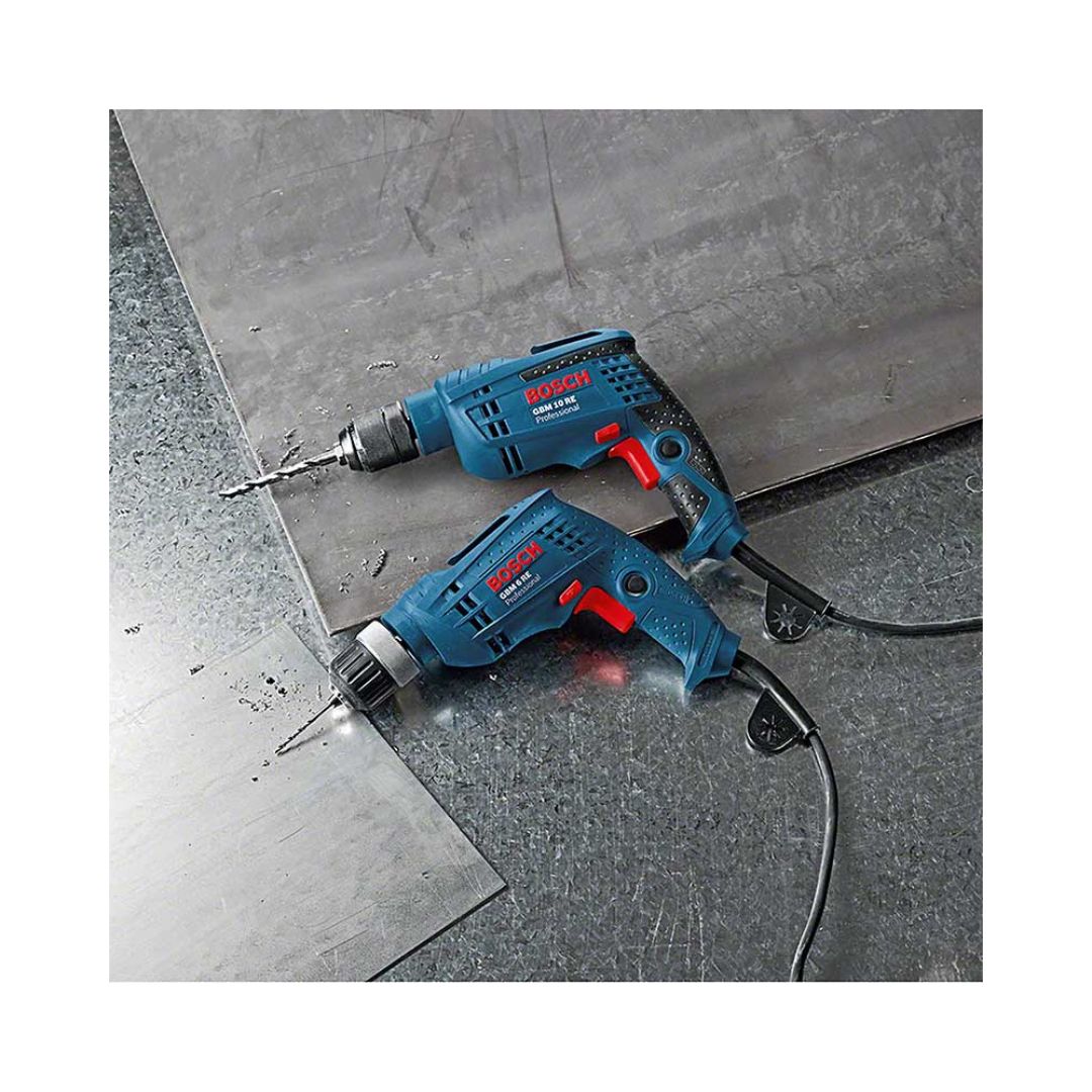 TALADRO GBM 6 RE BOSCH 06014726G0 DE 3/8” CON 350W Y BROQUERO AUTOAJUSTABLE