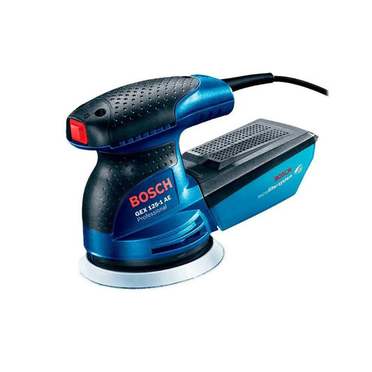 LIJADORA EXCÉNTRICA PROFESSIONAL GEX 125-1 AE BOSCH 06013875G0 DE 1/4” CON 220W Y 14,000ORPM