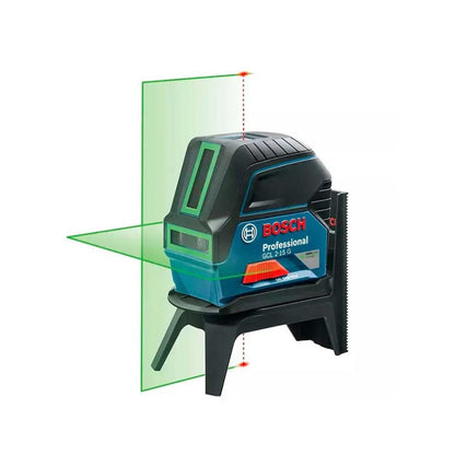 NIVEL LASER BOSCH 0601066J00 HORIZONTAL Y VERTICAL CON PLOMADA DE 15M LUZ DE COLOR VERDE